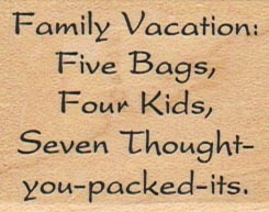 Family Vacation: Five Bags 1 1/2 x 1 3/4-0