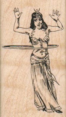 Hula Hoop Lady Small 1 3/4 x 3-0