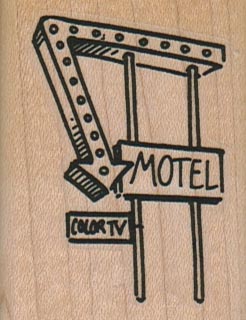 Motel Sign 1 3/4 x 2 1/4-0