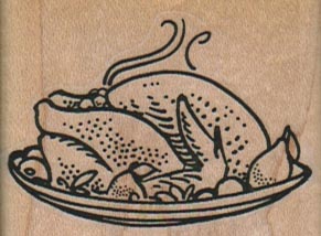 Roast Turkey On Plate 2 x 1 1/2-0