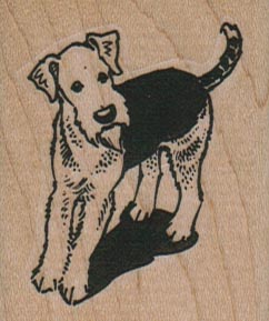Airedale Terrier 1 3/4 x 2-0