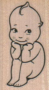 Kewpie Doll Sitting 1 1/4 x 2 1/4-0