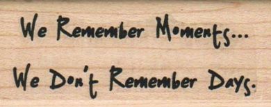 We Remember Moments 1 1/4 x 3-0