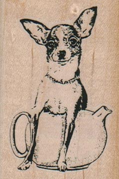 Chihuahua Teapot Dog 1 3/4 x 2 1/2-0
