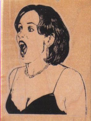 Lady Yelling 2 1/4 x 2 3/4-0