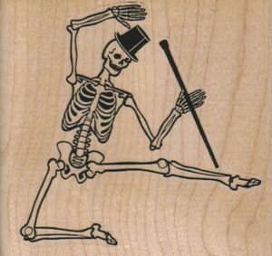 Dancing Skeleton 3 x 2 3/4-0