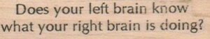 Does Your Left Brain Know 3/4 x 2 3/4-0