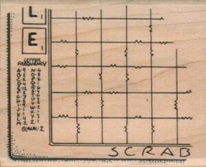 Scrabble Board Partial 2 3/4 x 3 1/4-0