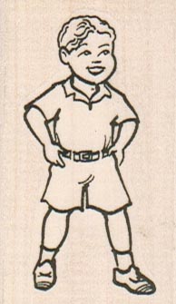 Boy In Short Pants 1 1/4 x 2 1/4-0