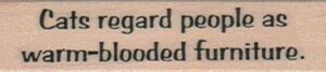 Cats Regard People 3/4 x 2 3/4-0