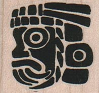 Incan Face 1 1/2 x 1 1/4-0