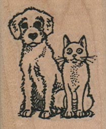Dog & Cat Buddies 1 1/2 x 1 3/4-0