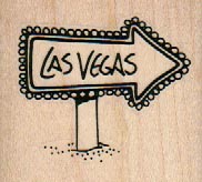 Las Vegas Arrow Sign 2 x 1 3/4-0