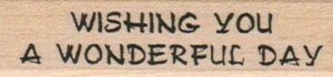 Wishing You A Wonderful 3/4 x 2 1/2-0