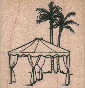 Tent By Palm Trees 2 x 2-0