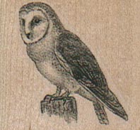 Owl On Stump 1 1/4 x 1 1/2-0