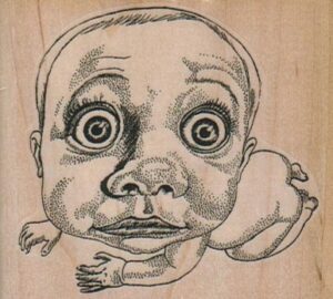 Baby With Big Eyes 2 3/4 x 2 1/2-0