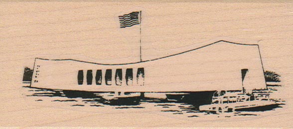 USS Arizona 3 3/4 x 2-0