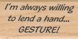 I'm Always Willing To Lend 1 x 1 3/4-0