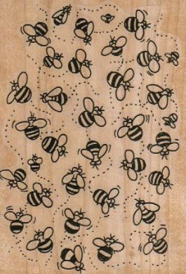 Buzzing Bee Background 3 1/4 x 4 1/2-0