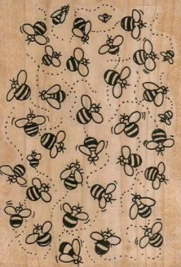 Buzzing Bee Background 3 1/4 x 4 1/2-0