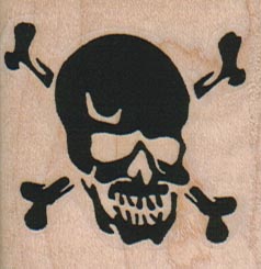 Skull & CrossBones 1 3/4 x 1 3/4-0