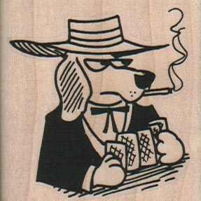 Dog Playing Cards 2 x 2-0