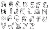 Ferret Alphabet Unmounted-0