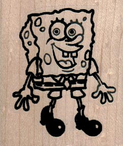 Sponge Bob 1 3/4 x 2-0