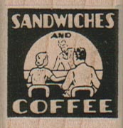 Sandwiches And Coffee 1 1/4 x 1 1/4-0