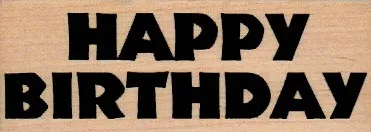 Happy Birthday (Bold/Large) 1 1/2 x 3 3/4-0