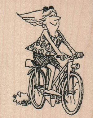 Bicycle Lady 2 1/4 x 2 3/4-0