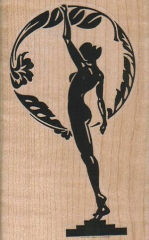 Silhouette Lady/Circle 2 1/4 x 3 1/2-0