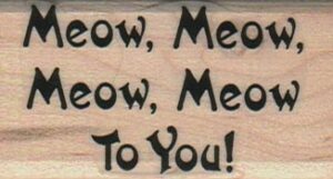 Meow Meow/To You 1 1/4 x 2 1/4-0