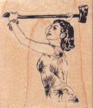 Lady With Axe 2 1/4 x 2 1/2-0