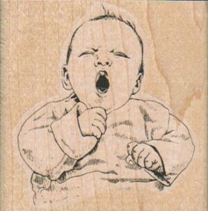 Yawning/Crying Baby 2 1/4 x 2 1/4-0