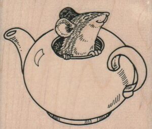 Mouse In Teapot 3 x 2 1/2-0