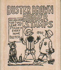 Buster Brown Rubber Stamps 1 3/4 x 2-0