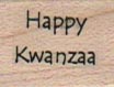 Happy Kwanzaa Sm 3/4 x 3/4-0