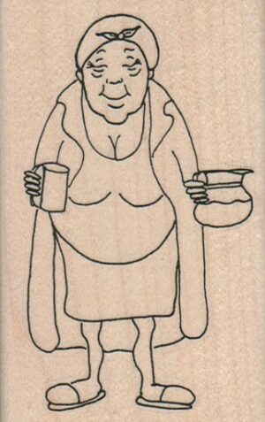 Woman With Coffee Pot 2 1/4 x 3 1/2-0