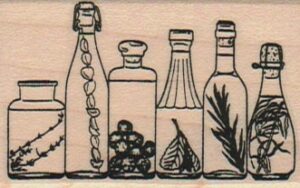 Six Bottles/Herbs 1 1/2 x 2 1/4-0