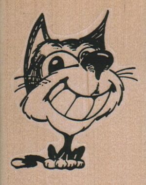 Cat With Big Smile 2 1/4 x 2 3/4-0