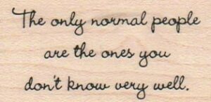 The Only Normal People 1 1/4 x 2 1/4-0