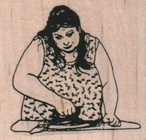 Lady Ironing 2 1/2 x 2 1/4-0