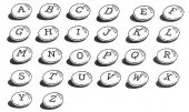 Circle Alphabet (Unmounted)-0