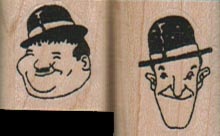 Laurel & Hardy 3/4 x 3/4 & 3/4 x 1-0