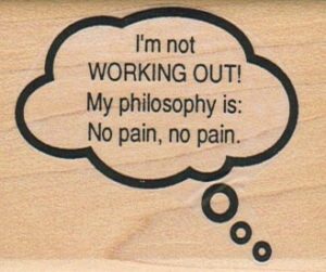 I'm Not Working Out! (Balloon) 2 x 2 1/4-0