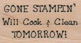 Gone Stampin' Will Cook 1 1/4 x 2-0