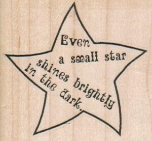 Even A Small Star 2 1/4 x 2-0