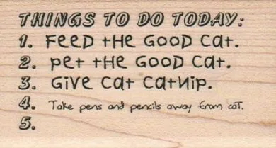 Things To Do Today/Cat 1 3/4 x 3-0